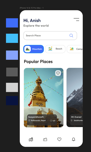 Travel App UI Design
