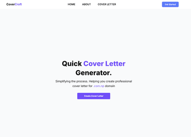 Coverlettergenerator
